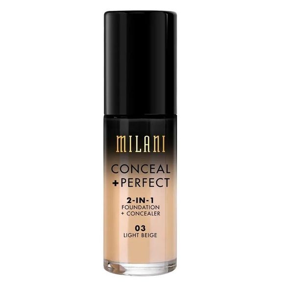 03 Light Beige Matte Milani Conceal + Perfect 2-in-1 Foundation + Concealer - Picture 1 of 4